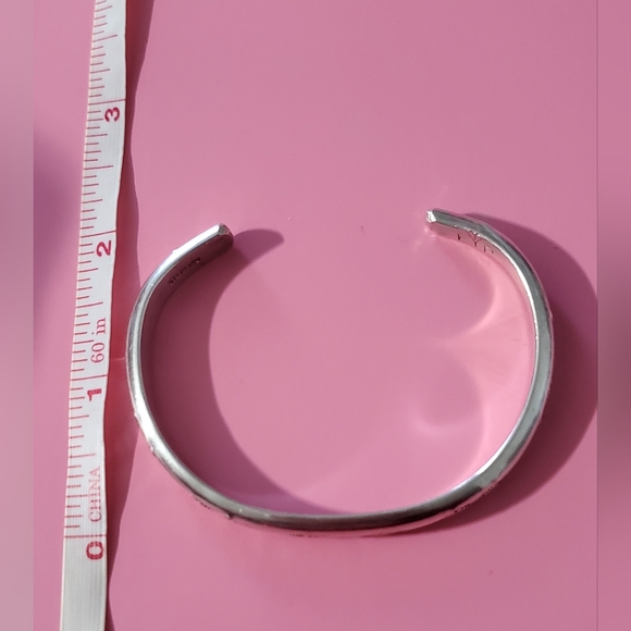 Native American Indian Hand Made Laguna Navajo Sterling Silver Cuff Bracelet - Picture 6 of 8